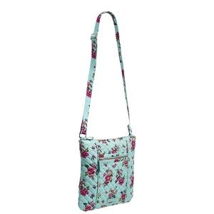 NWT Vera Bradley Water Bouquet Hipster purse crossbody light blue floral